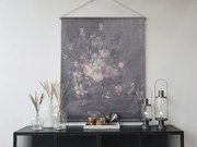 Nástenná vintage mapa s kvetmi Floral print - 124*145cm