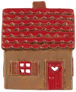 Ib Laursen Keramický svietnik Stillenat Red Roof and Red Door