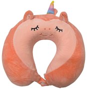 Cestovný vankúš na krk z pamäťovej peny KIDDY UNICORN 28x6 cm