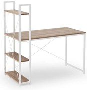Písací stôl Narvik, dub sonoma / biela