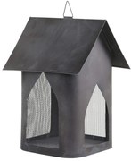 Granitový antik kovový závesný domček na sviečku - 16*18*25 cm