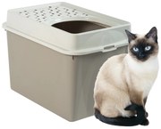 Rotho Mačacia toaleta, záchod pre mačky s horným vstupom, béžová BERTA