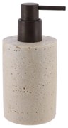 Dávkovač mydla Glavan, béžová/s čiernymi prvkami, 320 ml