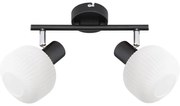 Prezent 27520 - Bodové svietidlo ARYA 2xE14/40W/230V čierna/biela