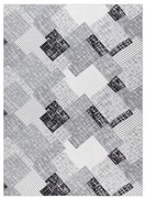 Koberec SAMPLE REMI geometrický, sivý / čierny