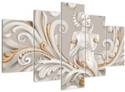 Obraz bohyne v ornamentálnom pozadí (150x105 cm)