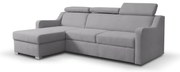 Univerzálny rozkladací rohový gauč PORTO so šedým úložným priestorom