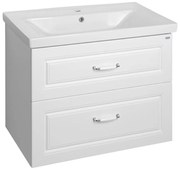 Aqualine Aqualine, FAVOLO umývadlová skrinka 76,5x60x44,6 cm, biela mat, FV280
