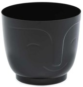 PLASTOVÝ KVETINÁČ ZOE 14X16,5 CM ČIERNA