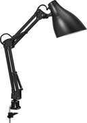 Osram - Stolová lampa so svorkou DESK LINE 1xE27/11W/230V čierna