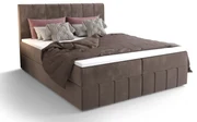 Manželská posteľ  Boxspring 140 cm Barack (hnedá) (s matracom a úložným priestorom). Vlastná spoľahlivá doprava až k Vám domov. 1046384