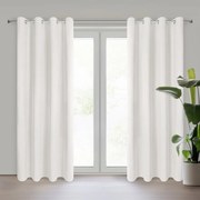 ZATEMŇOVACÍ ZÁVES (100%) NA KRÚŽKOCH NITA 140X250 CM KREMOVÁ