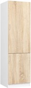 Kuchynská skrinka na vstavanú chladničku LIMA S60LO/205 biela / dub sonoma
