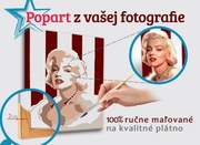 Maľovaný POP Art obraz z fotografie – OBDĹŽNIK FOTO-POPO