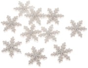 Sada vianočných ozdôb Snehová vločka, 12 ks,polyrezín