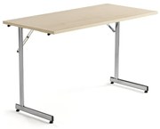 Rokovací stôl Claire, 1200x600 mm, brezový laminát/chróm