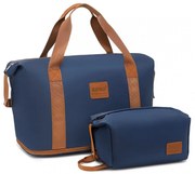 Konofactory Tmavomodrá sada 2 príručných tašiek do lietadla "Duo" - M (35l)