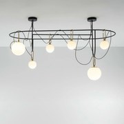 Artemide nh S5 Elliptic 1279010A závesné dizajnové svietidlo, čierna mosadz