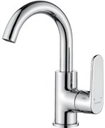 Kuchinox Dima, umývadlová batéria s otočným výtokom v tvare U, chrómová, LAV-BQD_028D