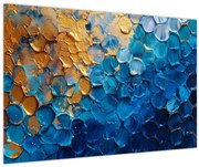 Obraz - Modrozlatá maľba (90x60 cm)