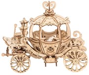 Robotime 3D drevené puzzle Kouzelný dýňový kočár pro princeznu 182 ks