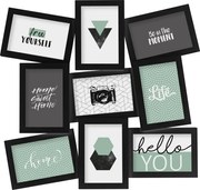 Nástenný fotorámik Cali Black 49,5x46,5 cm