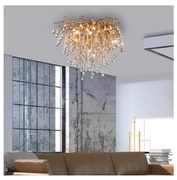 Paul Neuhaus 8091-11 - Prisadený luster ICICLE 9xG9/40W/230V pr. 50 cm mosadz