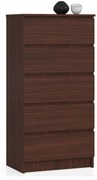 Komoda Kuba 60 cm - 5 zásuviek wenge