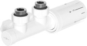 Mexen G05 termostatická rohová sada, Duplex, DN50, biela - W907-958-20
