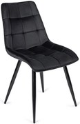 PROXIMA.store - Čalúnená jedálenská stolička RIO FARBA: čierna