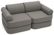 MeowBaby® Outzy Detská modulárna 6-prvková pohovka, drift-clay-taupe