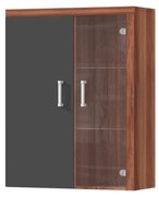 Tempo Kondela Závesná vitrína, slivka/sivý grafit, CHERIS 4