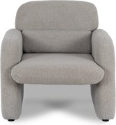 Relaxačné kreslo VARENO – sivé bouclé