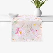 Goldea behúň na stôl 100% bavlnené plátno deluxe - divoké kvety 20x120 cm