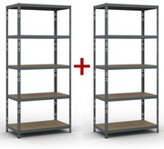 Policový regál 1+1 ZADARMO, 1954x900x500 mm, nosnosť 175kg