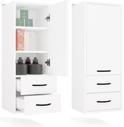 Horná závesná kúpeľňová skrinka Nina II 35 cm biela