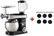 BestBerg BBR-2000BK multifunkčný kuchynský robot / 2000 W / 6 l / 6 rýchlostí / čierny