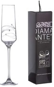 Diamante Spiral Swarovski poháre na sekt 190 ml