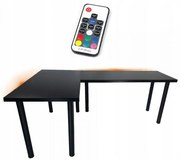 Písací Stôl Roh. Top Čierna 202x136x2,8 Model 1