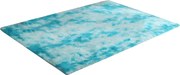 TZ Modrý obdĺžnikový shaggy koberec Ombre Rozmer: 120x170 cm