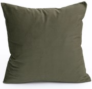Zamatový obliečka na vankúš Cesar 40 x 40 cm - olivová