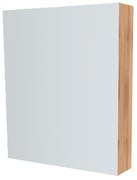 Mereo, Mereo Kúpeľňová zrkadlová skrinka 60 cm, galerka, 1x dvierka ľavá, Multidecor, Dub Riviera mountain, MER-CN798G61DMON