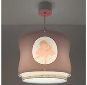 Dalber 60912 - Detský luster PRINCESS DANCE 1xE27/15W/230V ružový