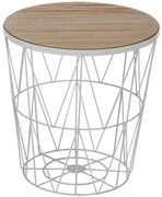 Konferenčný stolík Space biely/drevo