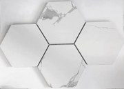 Mozaika Statuario Classic Hexagon 40,8x28,3 BA