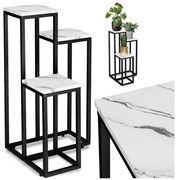 Stojan na kvety MUNIR biely mramor