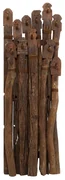 Be Mind nástenný vešiak hnedý 65x180 cm