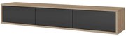 TV stolík Frida 3k 38 Dub Olejovaný/Antracit