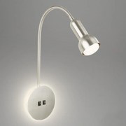Briloner 2178012 - LED Nástenná flexibilná lampa 1xE14/10W/230V + LED/3W chróm