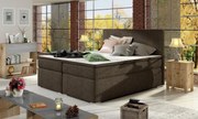 Posteľ Boxspring Divalia 200 x 180, hnedá (látka - bd 04)